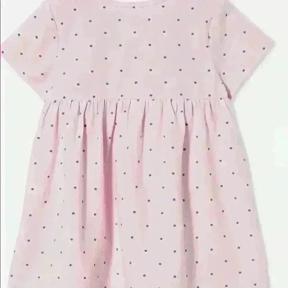 Cotton On Millie Sort Sleeve Dress Lavender 18/24 Months Polka Dot - Picture 4 of 7